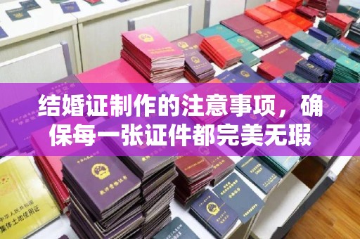 雨花台结婚证制作的注意事项，确保每一张证件都完美无瑕